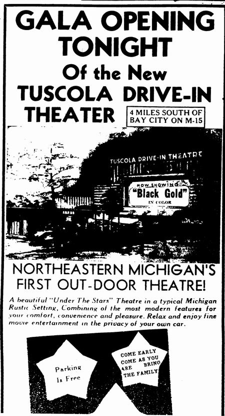 Tuscola Drive-In Theatre - Tuscola Ad1 7-10-48